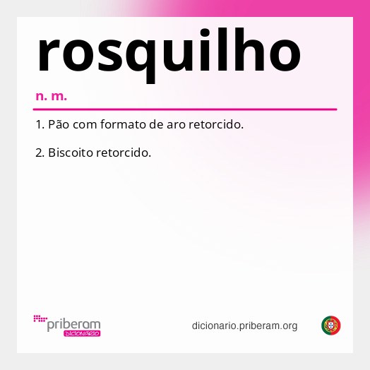 Significado de rosquilho