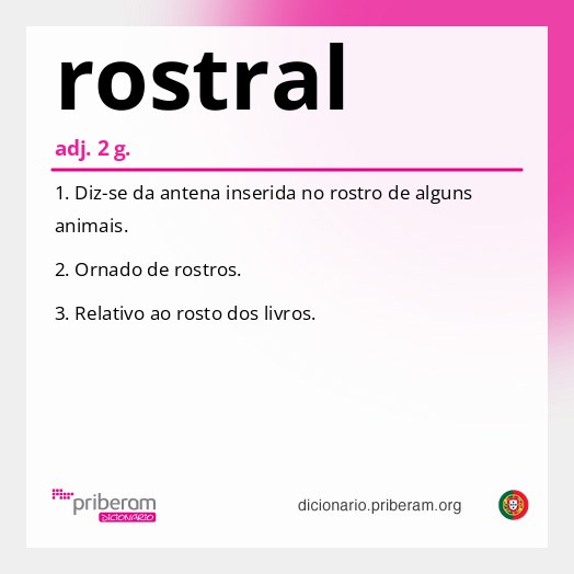 Significado de rostral