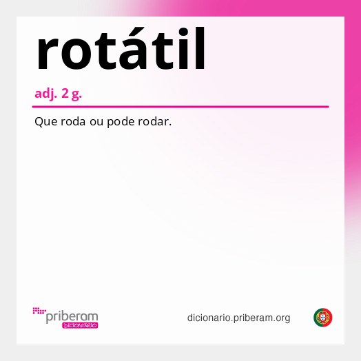 Significado de rotátil