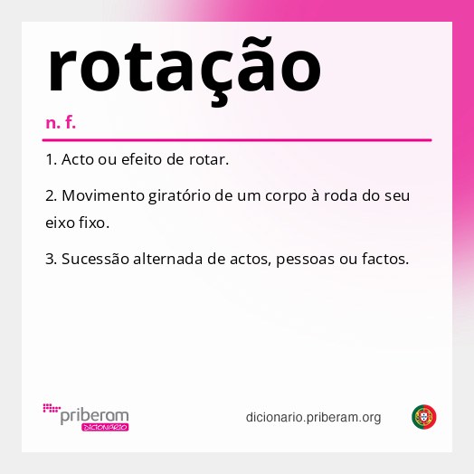 Significado de rotação