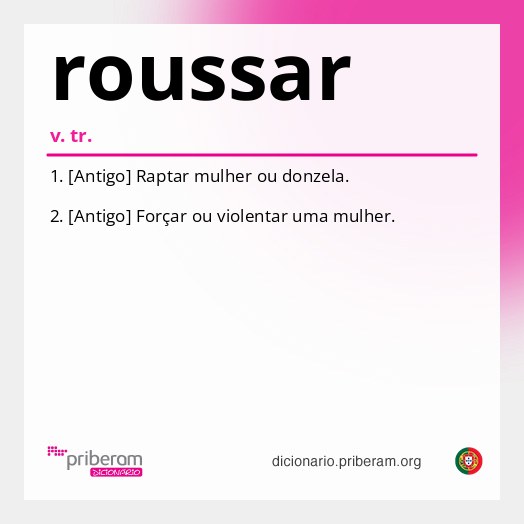 Significado de roussar
