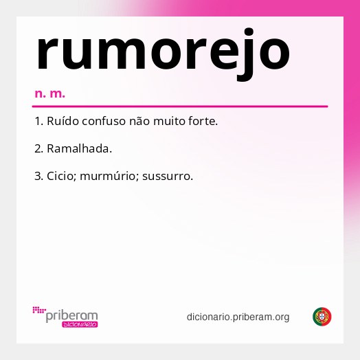 Significado de rumorejo