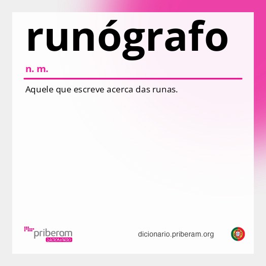 Significado de runógrafo