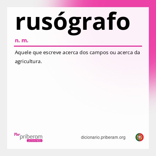 Significado de rusógrafo