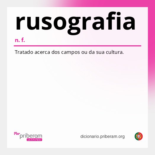 Significado de rusografia