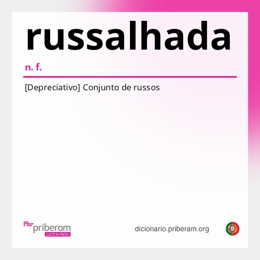 Significado de russalhada