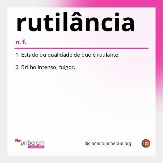 Significado de rutilância