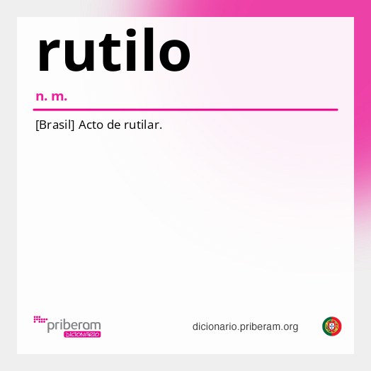 Significado de rutilo