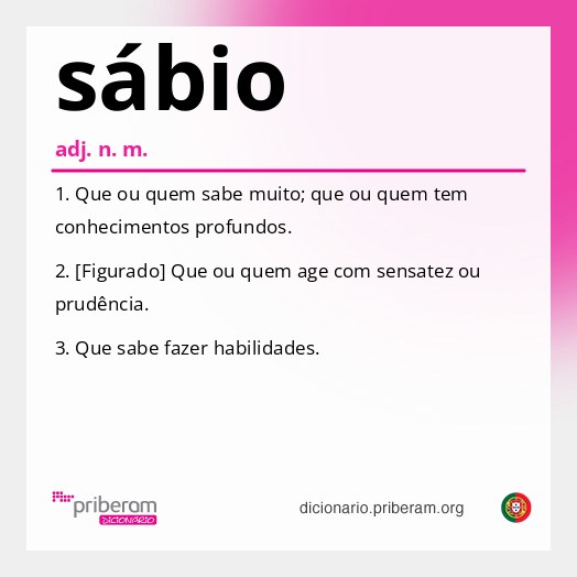 Significado de sábio