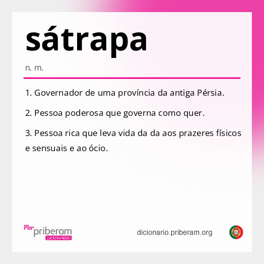 Significado de sátrapa