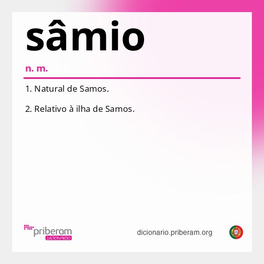 Significado de sâmio
