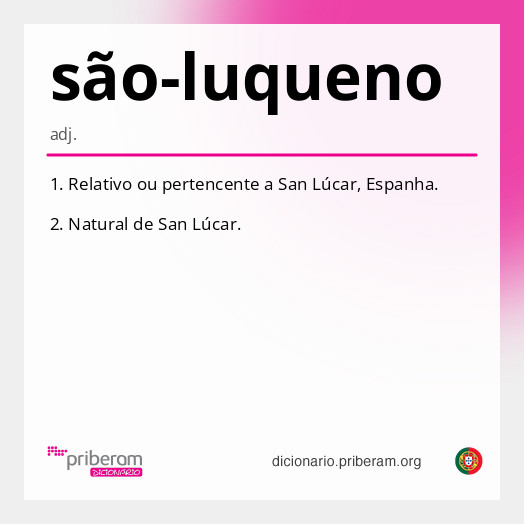 Significado de são-luqueno