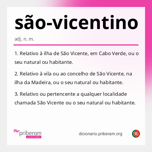 Significado de são-vicentino