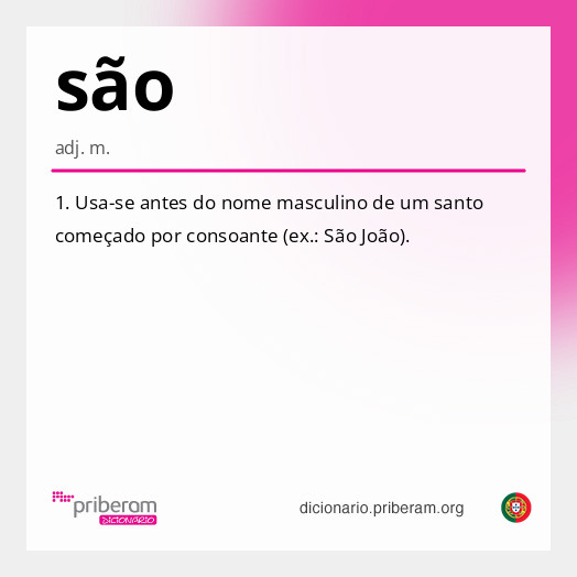 Significado de são