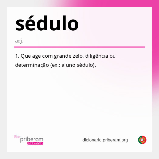 Significado de sédulo