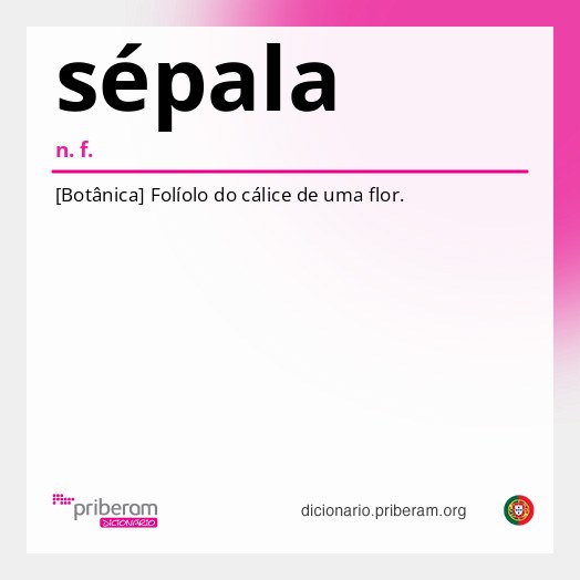 Significado de sépala