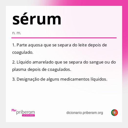 Significado de sérum