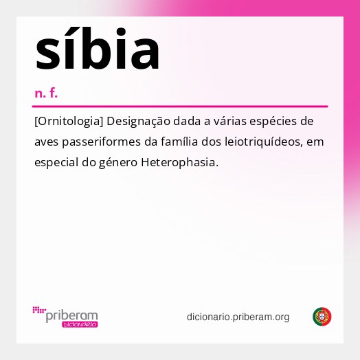 Significado de síbia