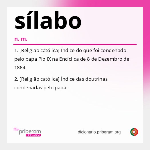Significado de sílabo