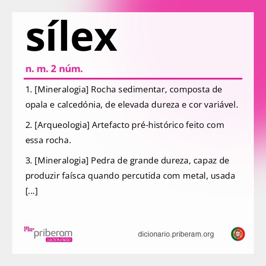 Significado de sílex