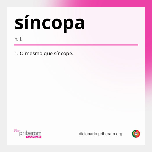 Significado de síncopa