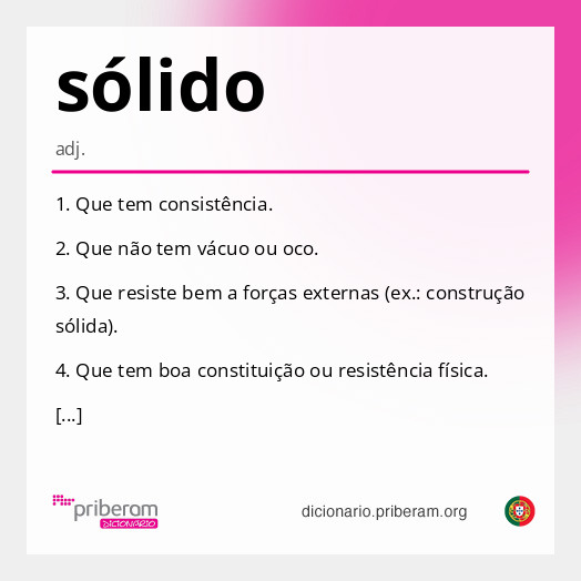 Significado de sólido