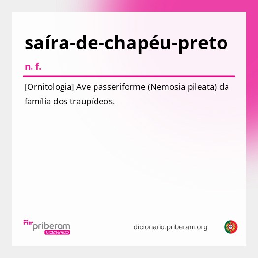 Significado de saíra-de-chapéu-preto