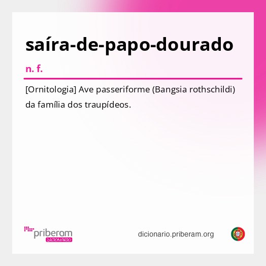 Significado de saíra-de-papo-dourado
