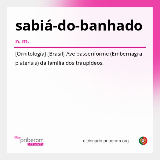 Significado de sabiá-do-banhado