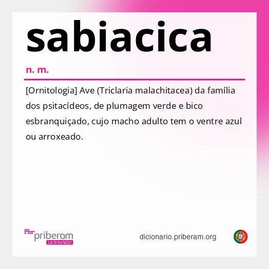 Significado de sabiacica