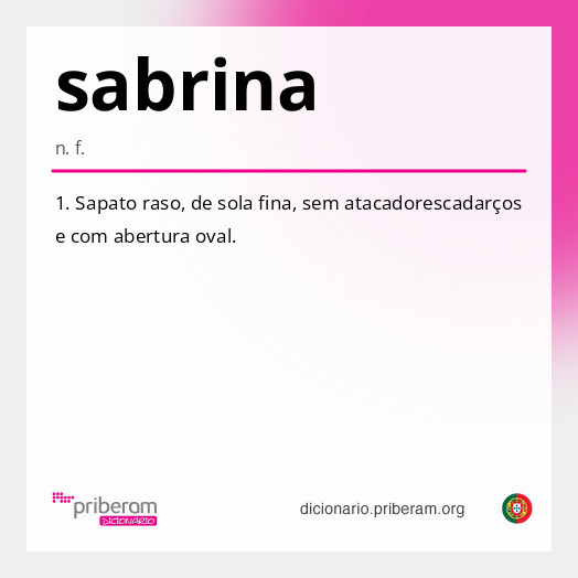 Significado de sabrina