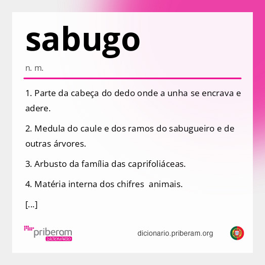 Significado de sabugo