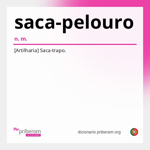 Significado de saca-pelouro