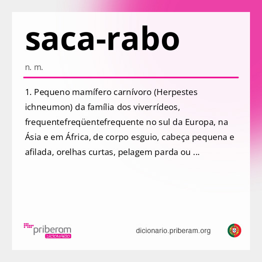 Significado de saca-rabo