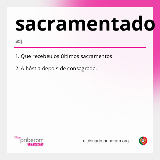Significado de sacramentado