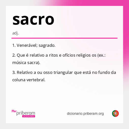Significado de sacro
