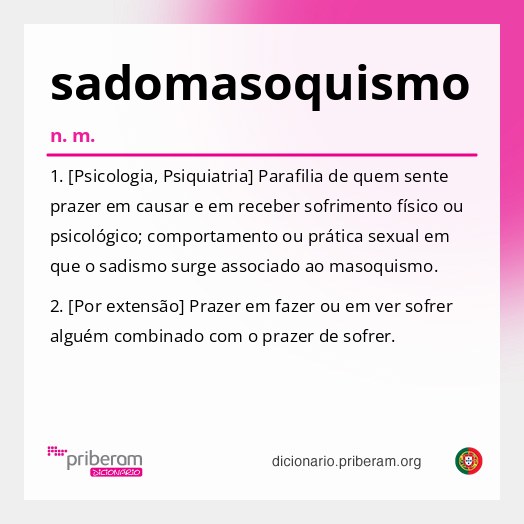 Significado de sadomasoquismo