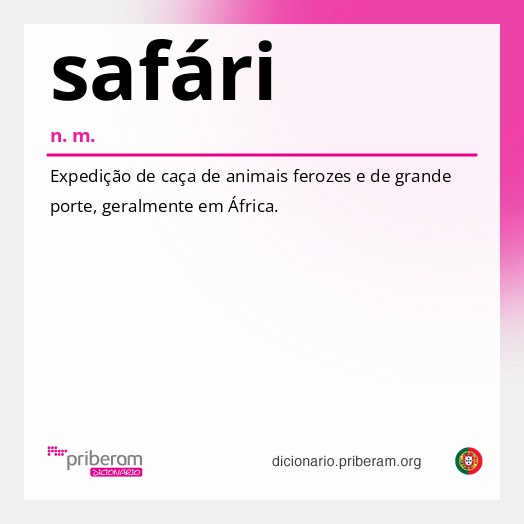 Significado de safári