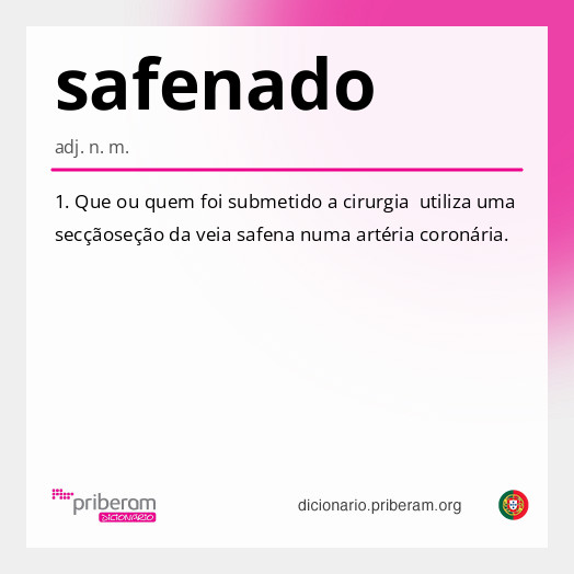 Significado de safenado