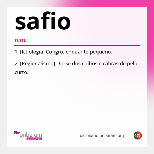 Significado de safio