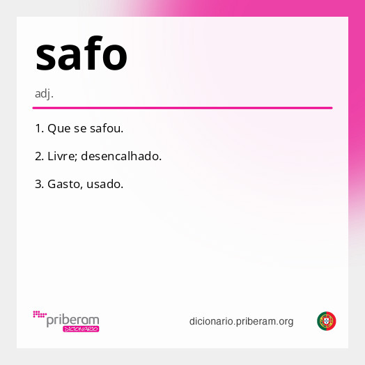 Significado de safo