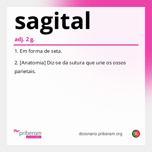 Significado de sagital