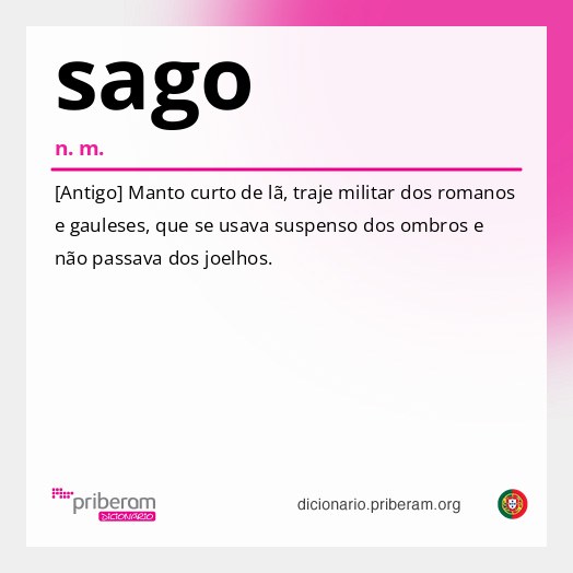 Significado de sago