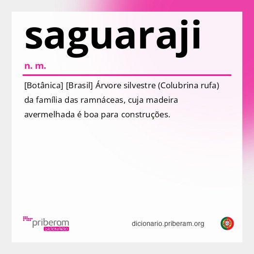 Significado de saguaraji