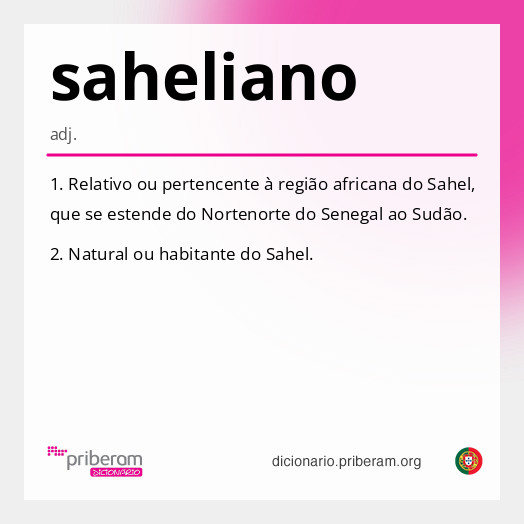 Significado de saheliano