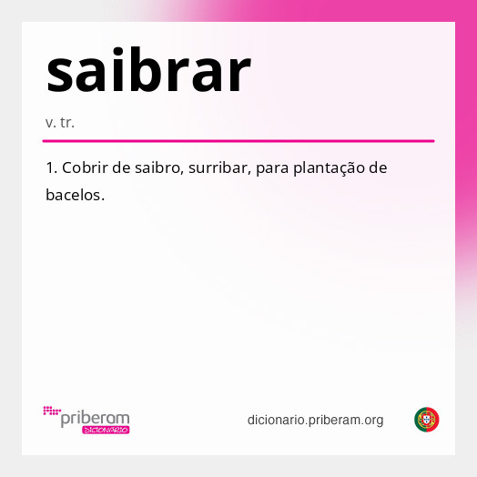 Significado de saibrar