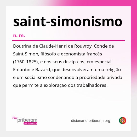 Significado de saint-simonismo