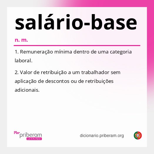 Significado de salário-base