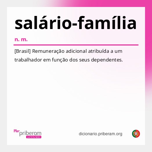 Significado de salário-família