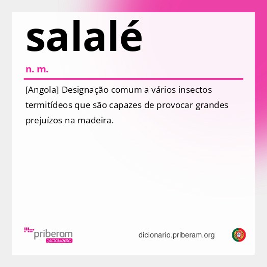 Significado de salalé